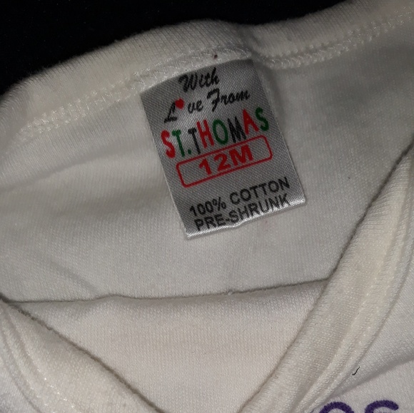 St. Thomas onesie sized 12 months - Picture 3 of 3